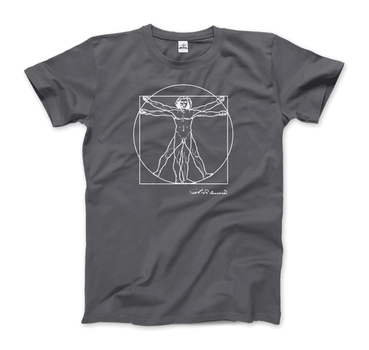 Leonardo Da Vinci, Vitruvian Man Sketch T-Shirt by Art-O-Rama Shop