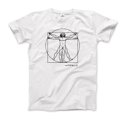 Leonardo Da Vinci, Vitruvian Man Sketch T-Shirt by Art-O-Rama Shop