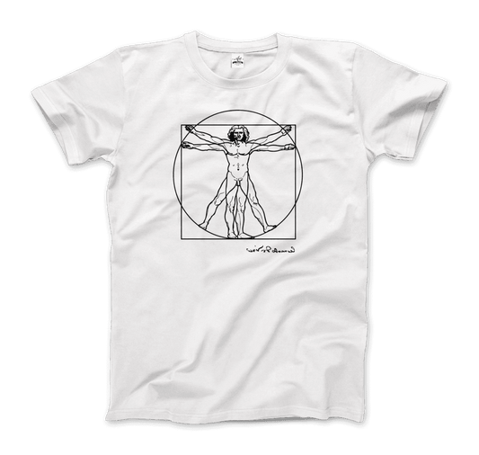 Leonardo Da Vinci, Vitruvian Man Sketch T-Shirt by Art-O-Rama Shop