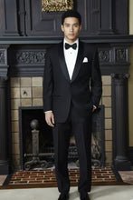 London Black Tuxedo Jacket | Premium Stretch Blend, Modern Fit Tux-USA
