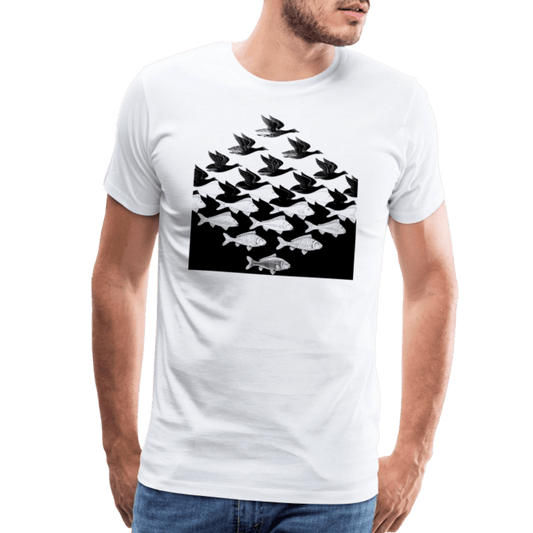 MC Escher Sky and Water I Art T-Shirt by Art-O-Rama Shop