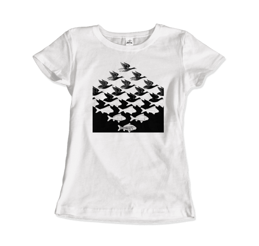 MC Escher Sky and Water I Art T-Shirt by Art-O-Rama Shop