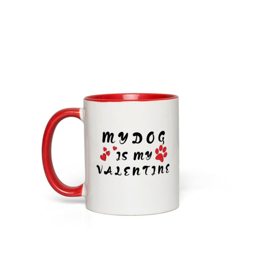 My Valentine Accent Mug by Pup Scruffs