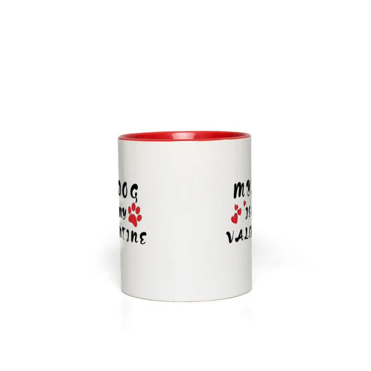 My Valentine Accent Mug by Pup Scruffs