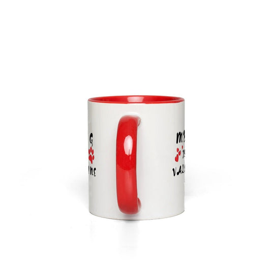 My Valentine Accent Mug by Pup Scruffs