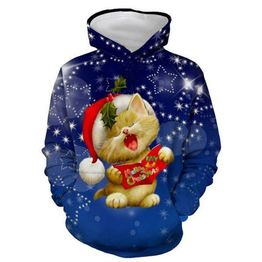 Funny 3D Unisex Christmas Sweater Pullover Lovers Clothing by Vimost Sports