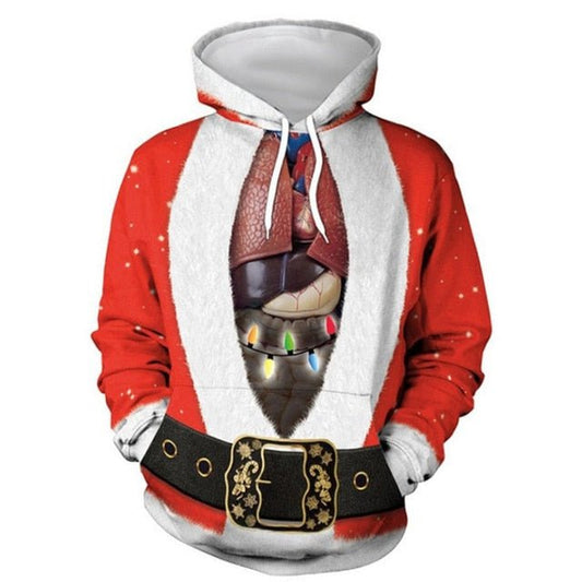 Funny 3D Unisex Christmas Sweater Pullover Lovers Clothing by Vimost Sports