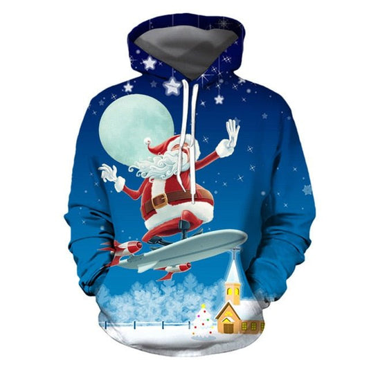 Funny 3D Unisex Christmas Sweater Pullover Lovers Clothing by Vimost Sports