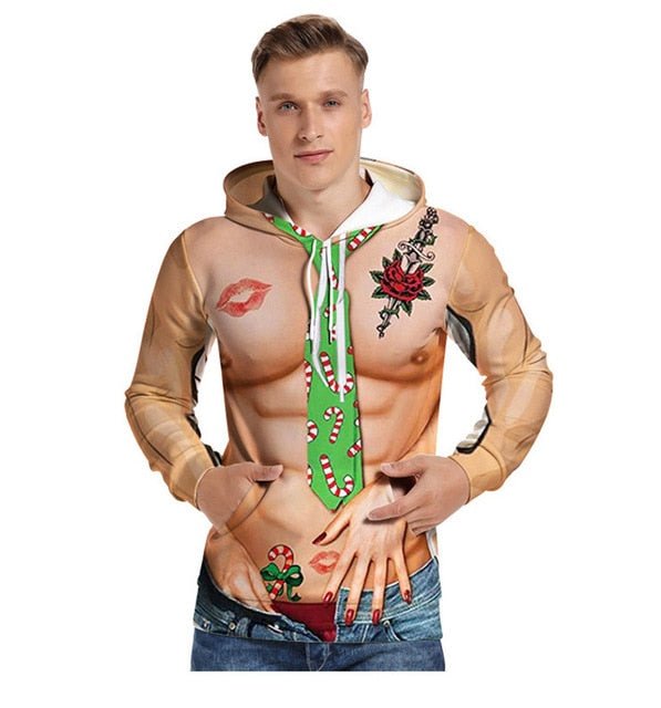 Funny 3D Unisex Christmas Sweater Pullover Lovers Clothing by Vimost Sports
