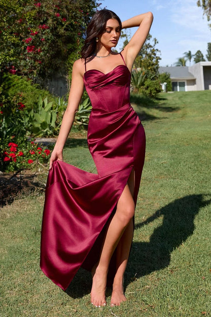 Fitted Dress With A Sweetheart Neckline And Thin Straps by Tux-USA