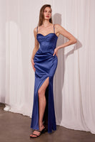 Fitted Dress With A Sweetheart Neckline And Thin Straps by Tux-USA