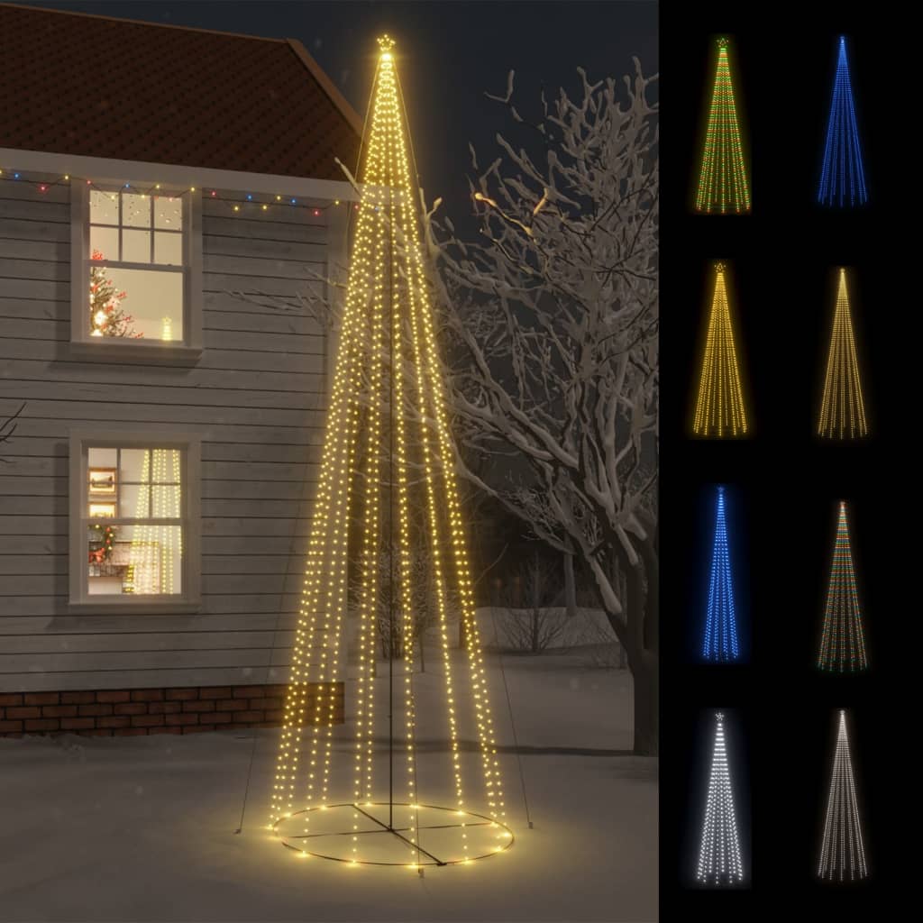 Christmas Cone Tree Decoration Artificial Christmas Tree with LEDs by VidaXL