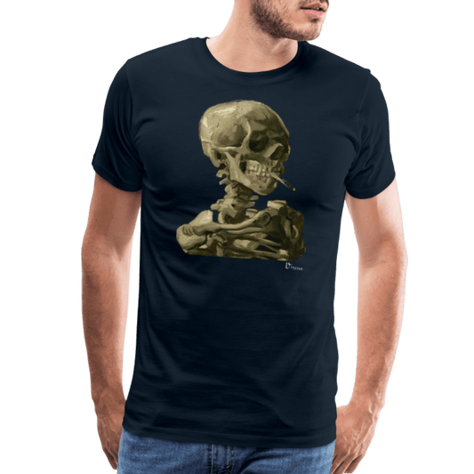 Van Gogh Skull of a Skeleton with Burning Cigarette 1886 T-Shirt by Art-O-Rama Shop