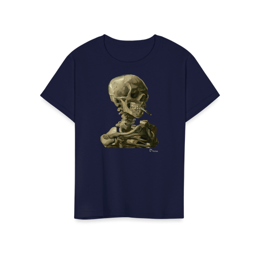 Van Gogh Skull of a Skeleton with Burning Cigarette 1886 T-Shirt by Art-O-Rama Shop