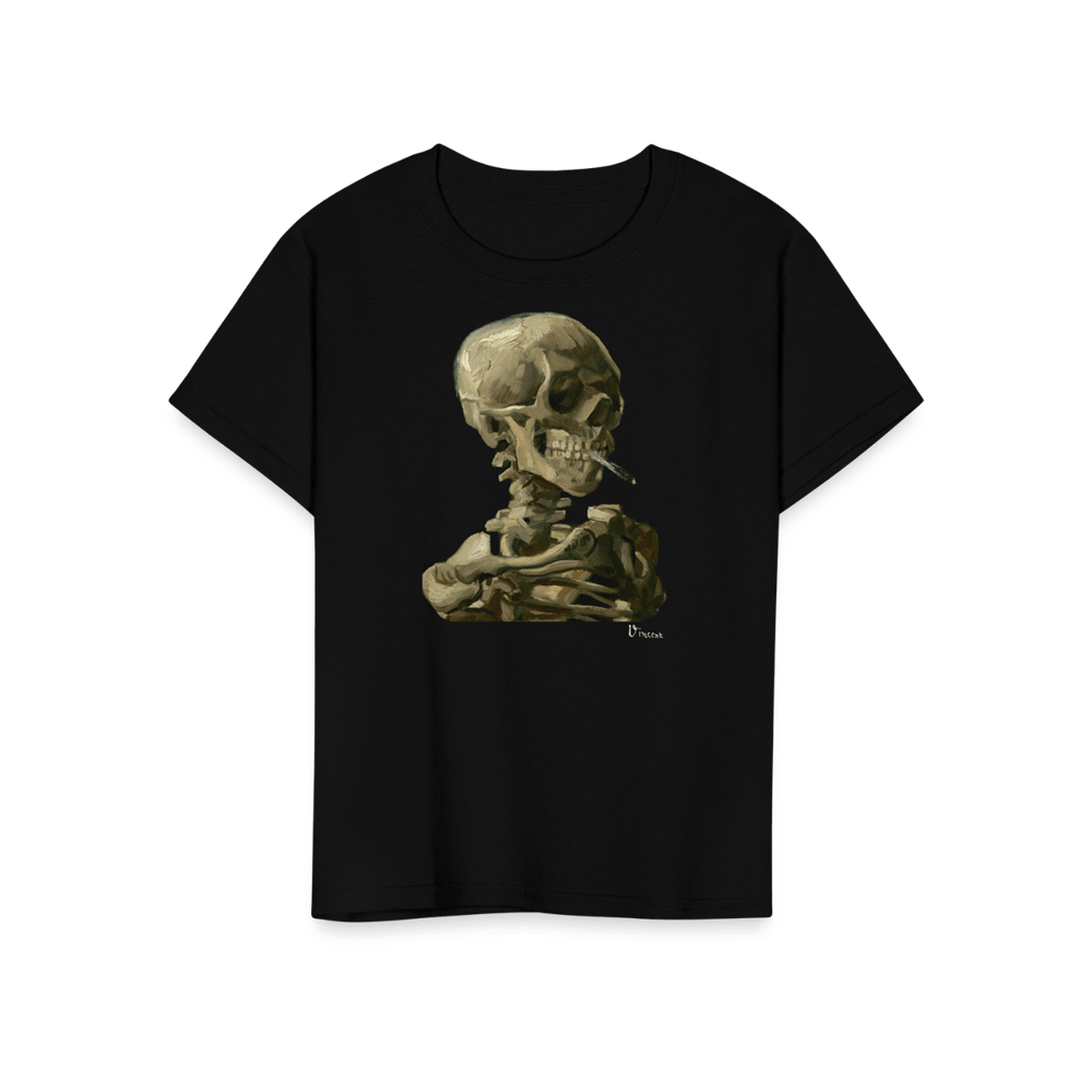 Van Gogh Skull of a Skeleton with Burning Cigarette 1886 T-Shirt by Art-O-Rama Shop