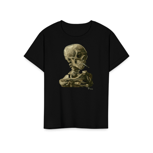 Van Gogh Skull of a Skeleton with Burning Cigarette 1886 T-Shirt by Art-O-Rama Shop
