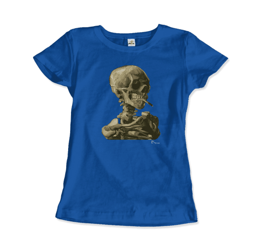 Van Gogh Skull of a Skeleton with Burning Cigarette 1886 T-Shirt by Art-O-Rama Shop